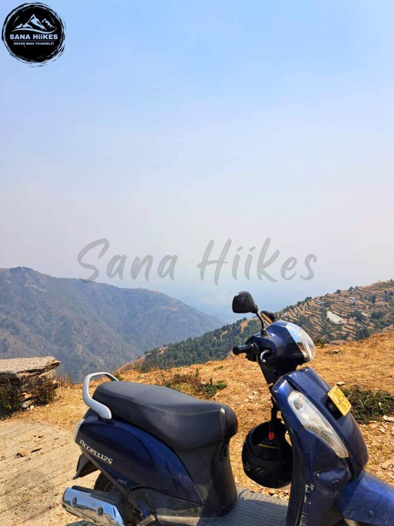 scooty on the way, while climbing this view was captured.