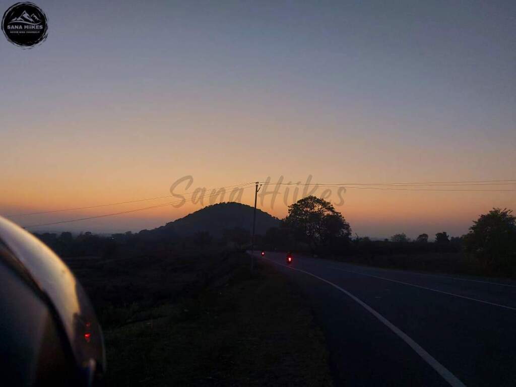 Sunset with cold breeze