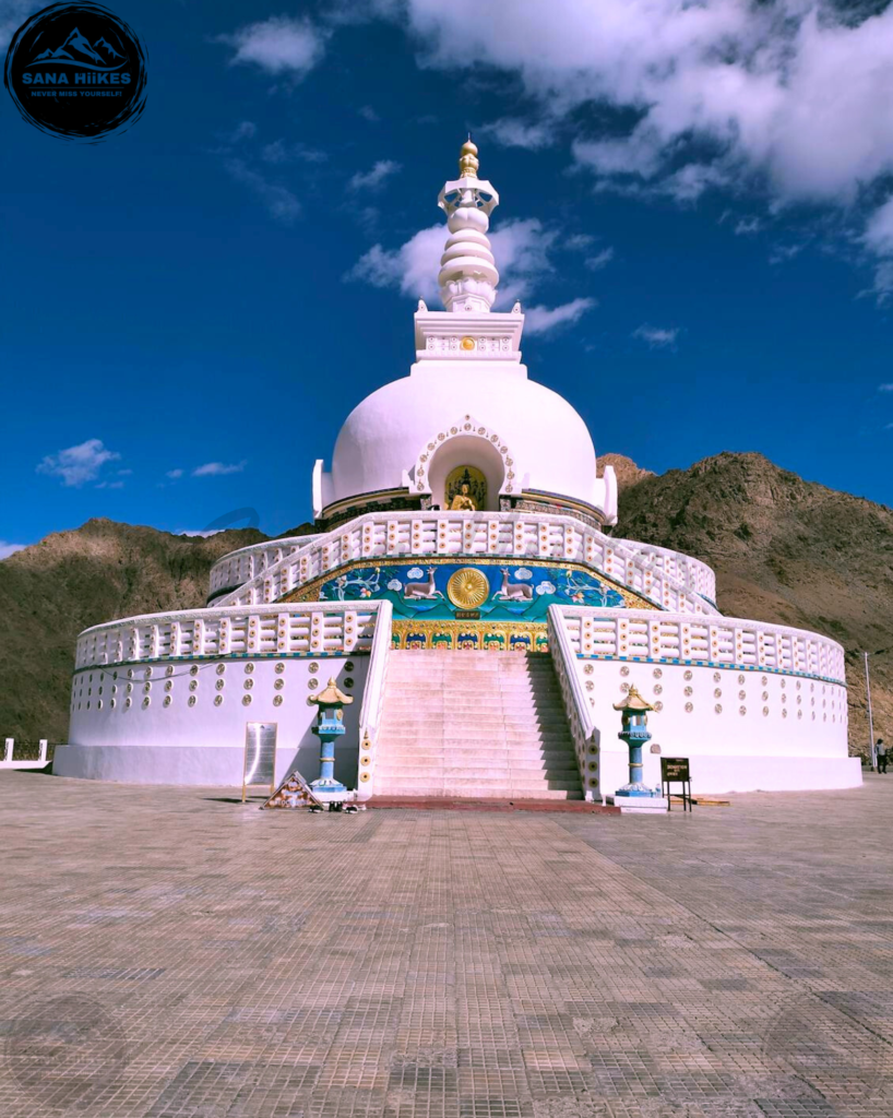 White Shanti Stupa in Ladakh